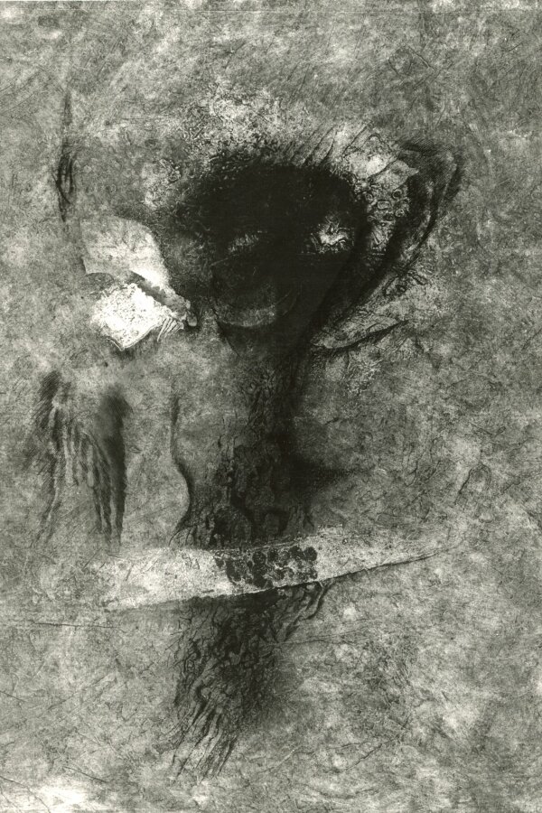 foto: Jan Šplíchal: Jaroslav Šerých: „Studie k obrazu“, kombinovaná technika (kresba), 1977, 45 x 37 cm